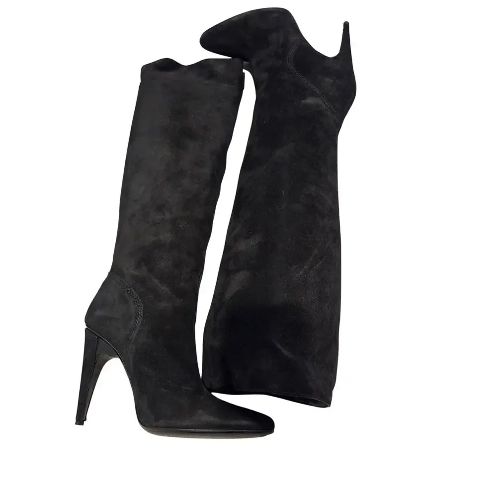 7 For All Mankind Isis suede knee high boots size 10